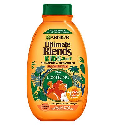 Garnier Ultimate Blends Kids Apricot No Tears Easy Detangling Shampoo All Hair Types 250ml