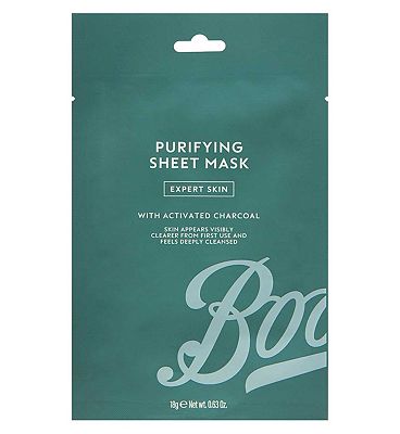 Boots Men Expert Skin Purifying Charcoal Sheet Mask