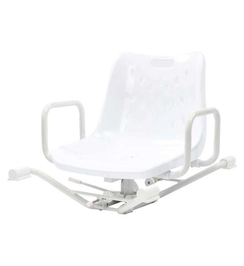 NRS Healthcare Aluminium Swivel Bath Seat, White