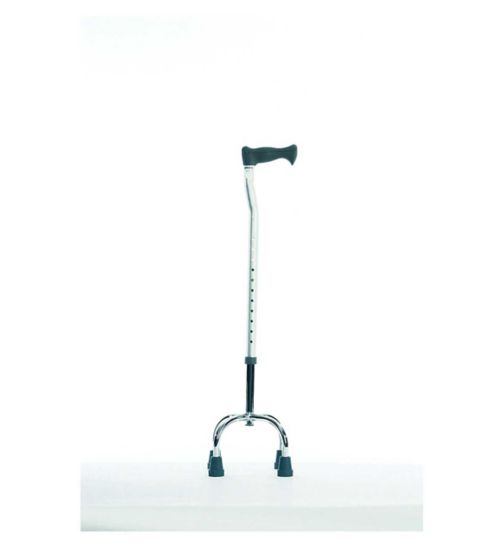 NRS Healthcare Tetrapod Walking Stick with Four Leg Centre Base