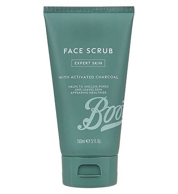 Boots Men Expert Skin Charcoal Face Scrub 150ml