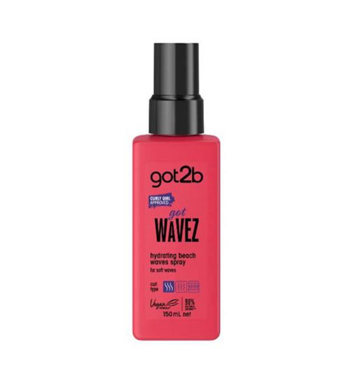 got2b Beach Waves Hydrating Hair Spray gotcurlz 150ml
