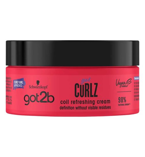 Schwarzkopf got2b Coil Refresh and Define Curl Cream gotcurlz 200ml