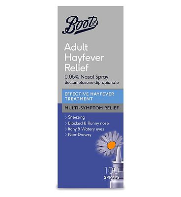 Boots Adult Hayfever Relief 0.05% Nasal Spray 100 Sprays