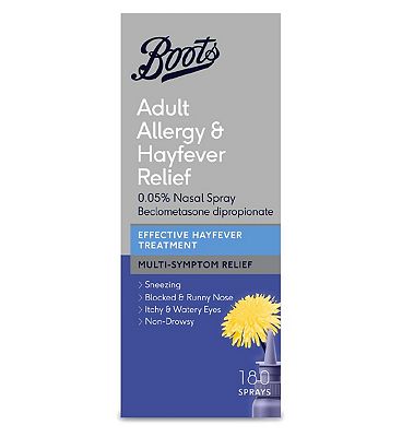 Boots Adult Allergy & Hayfever Relief 0.05% Nasal Spray - 180 Sprays