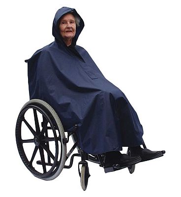 NRS Healthcare Wheelchair Poncho, Blue