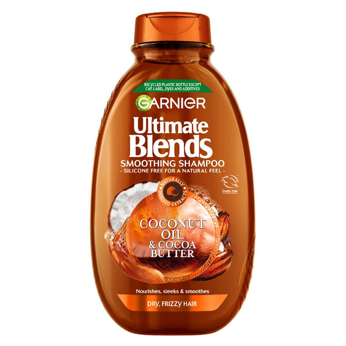 Garnier Ultimate Blends Coconut Oil & Cocoa Butter Smoothing And Nourishing Shampoo For Frizzy Curly Hair 400ml