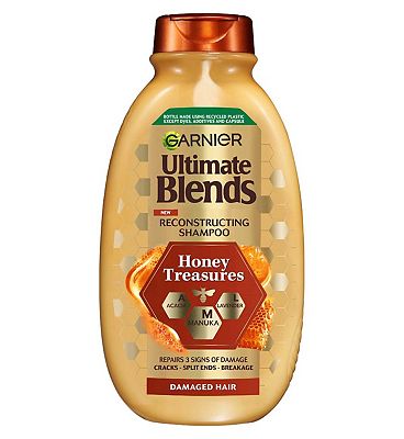 Garnier Ultimate Blends Honey Treasures Strengthening Shampoo 400Ml
