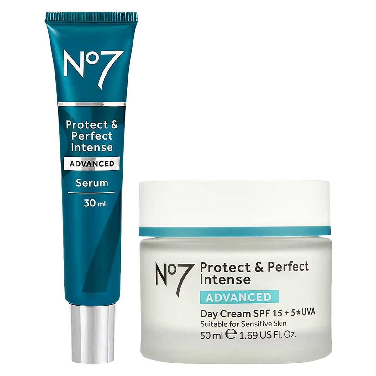 No7 Protect & Perfect Intense Advanced Day Cream Serum Bundle