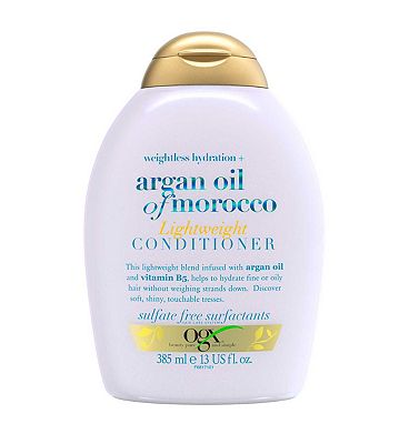 OGX Weightless Hydration Argan Oil Lightweight Conditioner For Fine Hair 385ml
