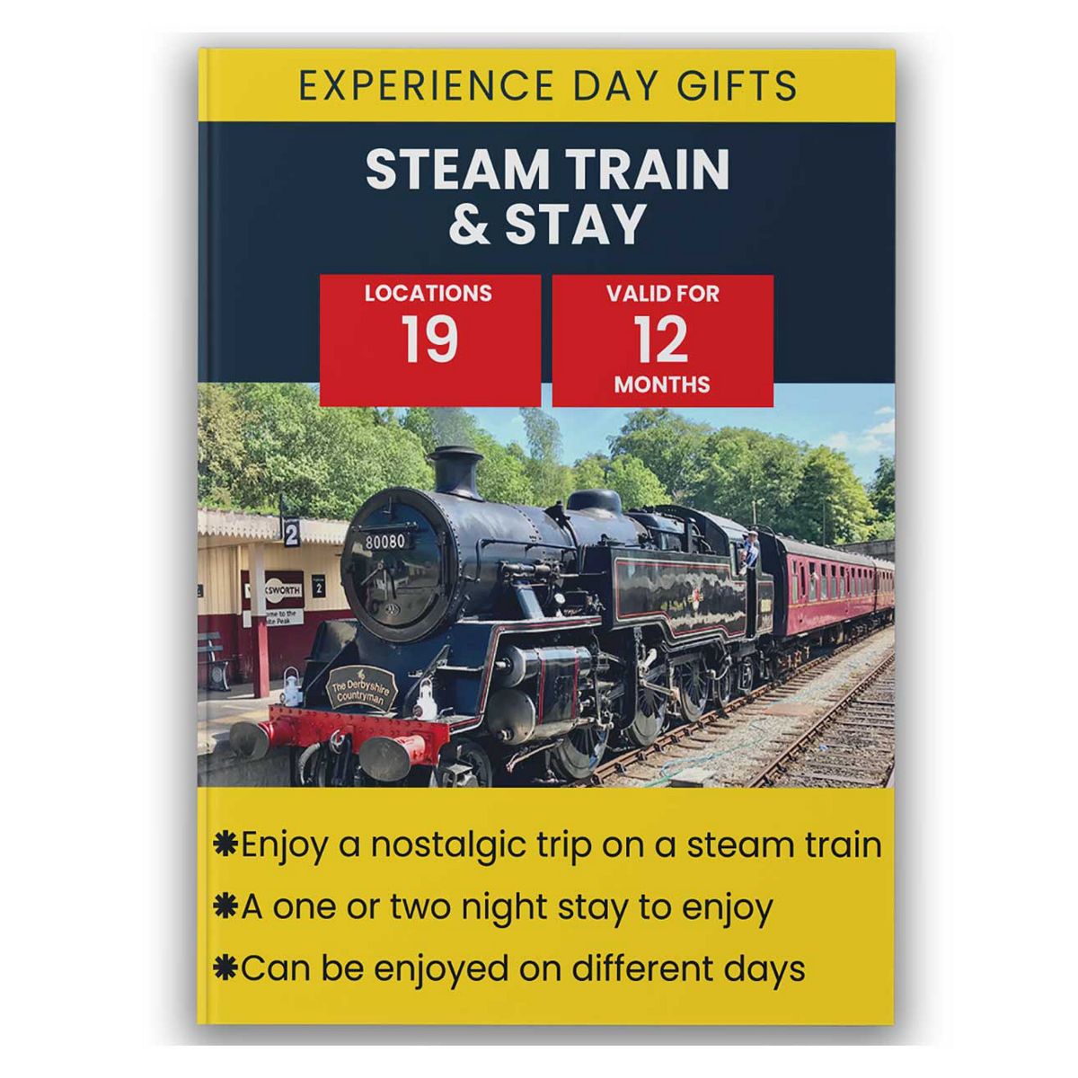 Activity Superstore Steam Train And Overnight Stay Gift Experience