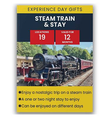 Activity Superstore Steam Train and Overnight Stay Gift Experience