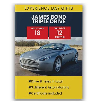Activity Superstore James Bond Triple Drive Gift Experience