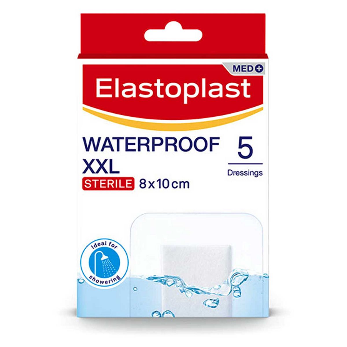 Elastoplast Waterproof Sterile Dressing Xxl, 5 Dressings
