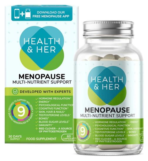 Health & Her Menopause Multi-Nutrient Support Supplement 60 Capsules