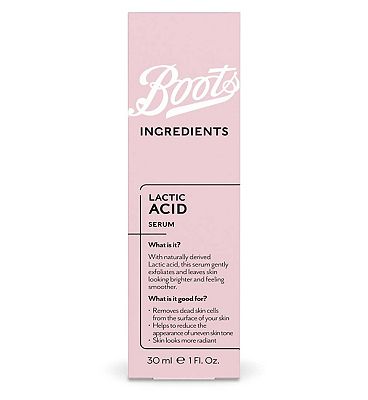 Boots Ingredients Lactic Acid Serum 30Ml