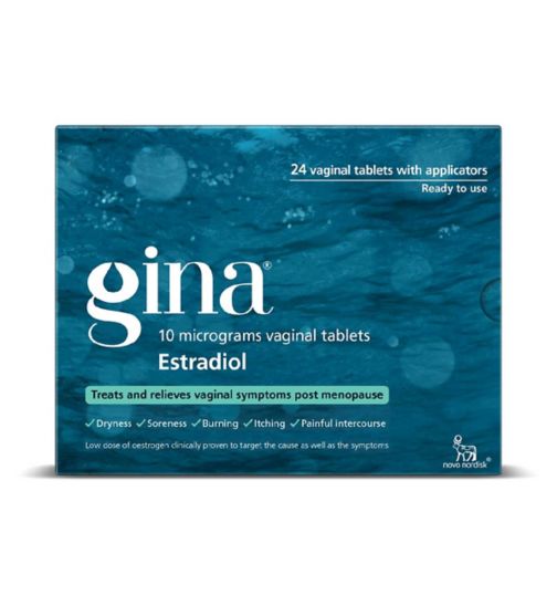 Gina 10 Micrograms Vaginal Tablets - 24 Pack