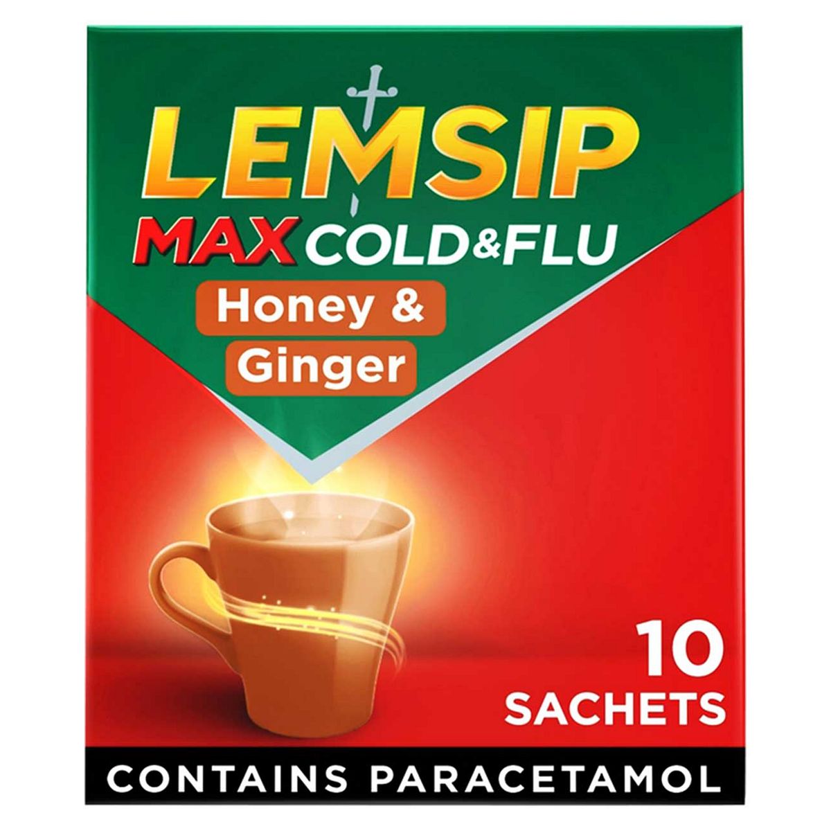 Lemsip Max Honey & Ginger Flavour Powder For Oral Solution - 10 Sachets