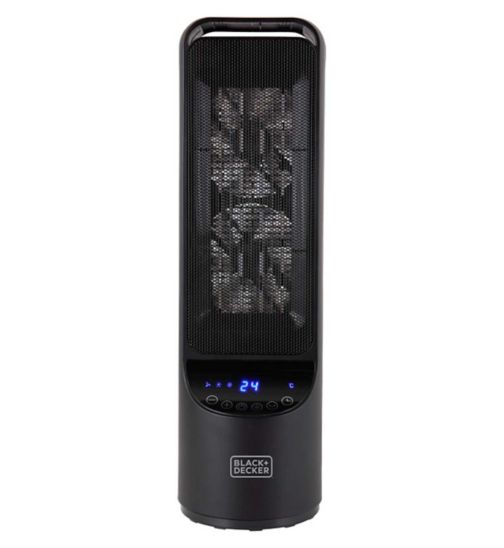 Black & Decker 2KW Digital Ceramic Tower Heater with 12 Hour Timer