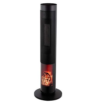Black & Decker 2KW Flame Effect Ceramic Tower Heater with Remote Control