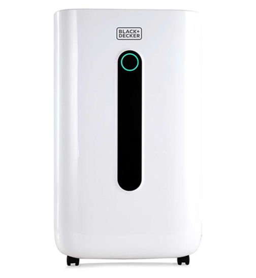 Black & Decker Portable Portable Low Noise Dehumidifier with 24 Hour Timer 6.5 Litres Water Tank