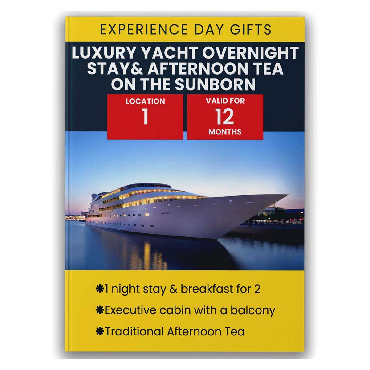 Activity Superstore Luxury Yacht Overnight Stay And Afternoon Tea On The Sunborn Gift Experience