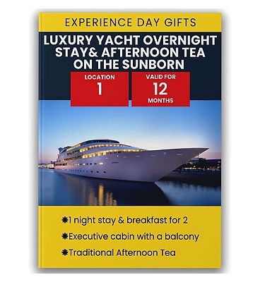 Activity Superstore Luxury Yacht Overnight Stay and Afternoon Tea on the Sunborn