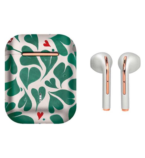 VQ Earbuds Apple-compatible and wireless Cath Kidston Marble Hearts