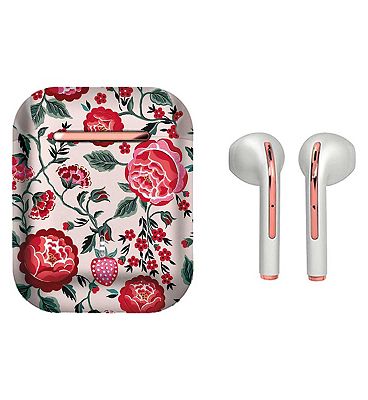 VQ Earbuds Apple-compatible and wireless Cath Kidston Strawberry Garden