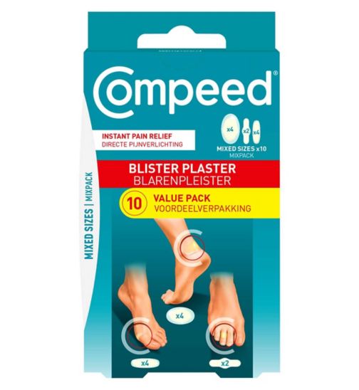 Compeed Hydrocolloid Blister Plasters Mixed - Pack of 10