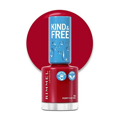 Rimmel London Kind and Free Nail Polish Poppy Pop Red