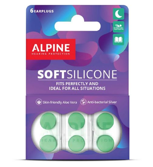 Alpine Soft Silicone Earplugs 3 Pairs