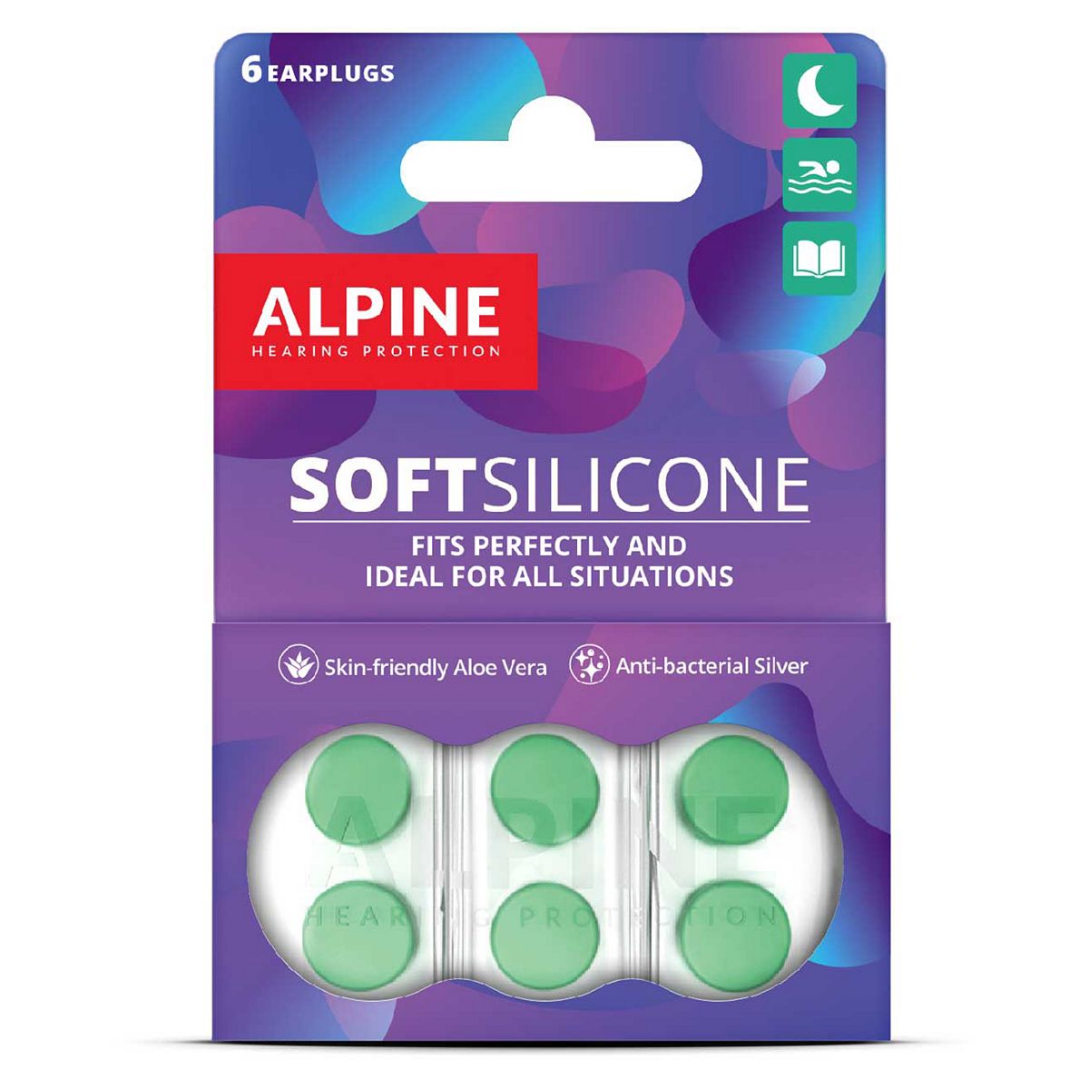 Alpine Soft Silicone Earplugs 3 Pairs