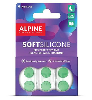 Alpine Soft Silicone Earplugs 3 Pairs