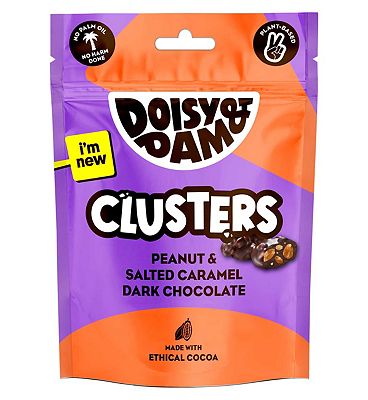Doisy & Dam Peanut & Salted Caramel Dark Chocolate Clusters 80g