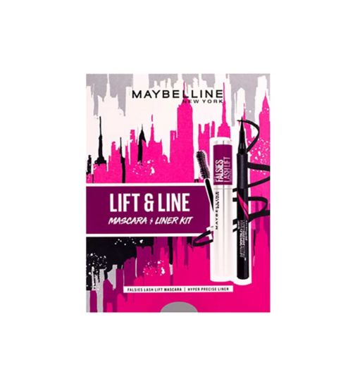 Maybelline Lift & Line Toolkit, Mascara, Liquid Eye Liner Gift Set