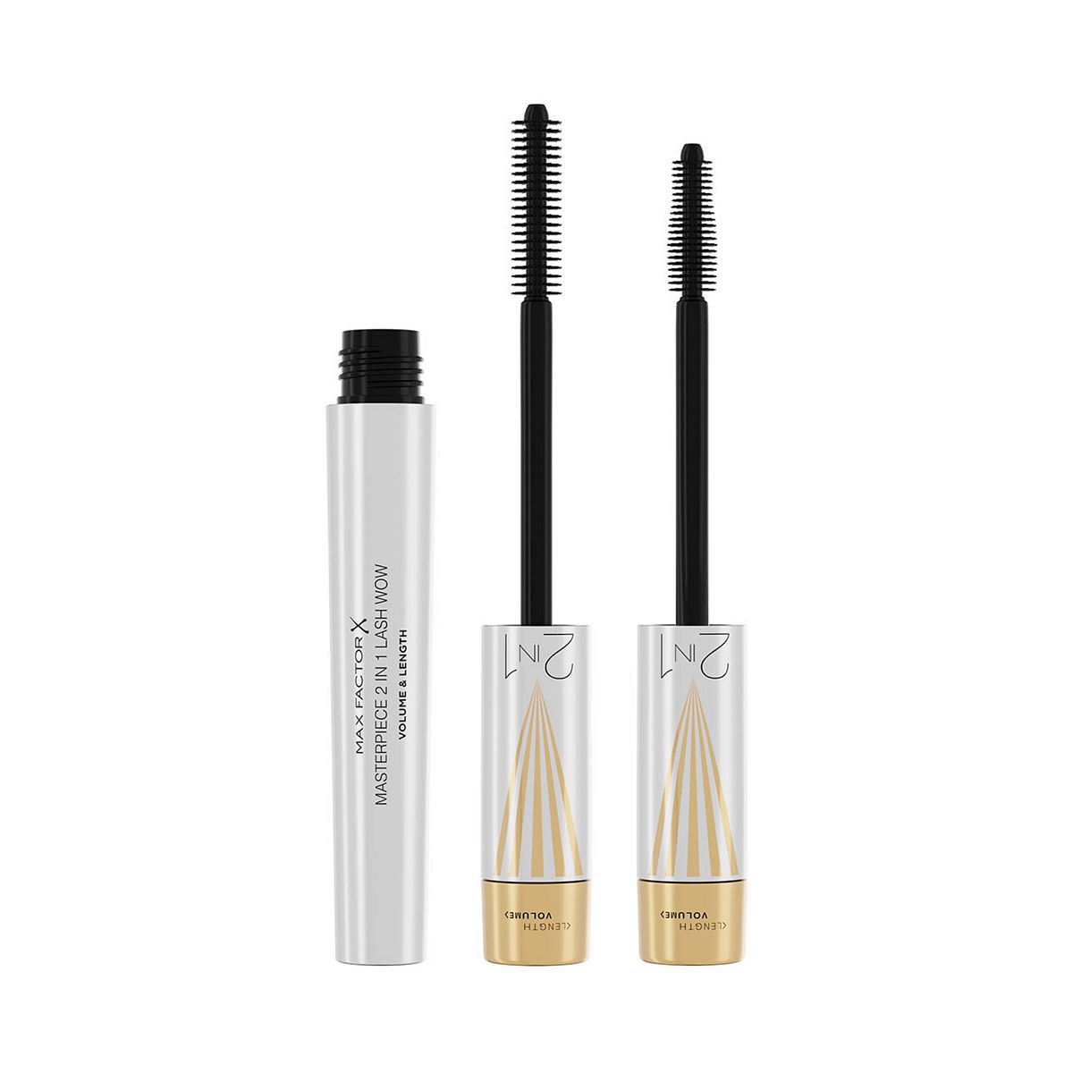 Max Factor Masterpiece 2 In 1 Lash Wow Volume & Length Mascara 001 Black 7ml
