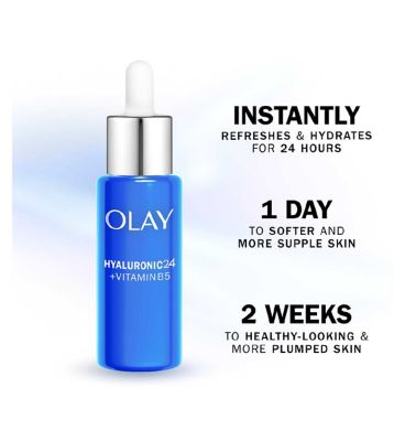 Olay Hyaluronic Acid 24 + Vitamin B5 Ultra Hydrating Day Serum with Niacinamide For Smoother and Healthier Looking Skin, 40ml (4)