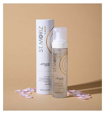 Image of St Moriz Luxe Hydra-Glow Clear Tanning Mousse - Medium 200ml