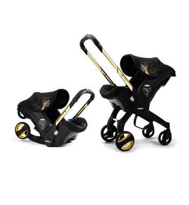 Doona+ Infant Car Seat & Stroller Gold Limited Edition - Convertible Travel System, 5-Point Harness, Birth To 13kg