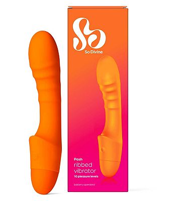 So Divine Pash Ribbed Vibrator Orange