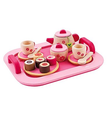 Image of Sevi Wooden Tea Tray Set