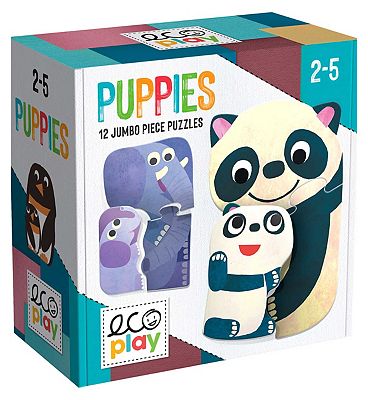 Image of Headu Ecoplay Puppies Puzzle Game