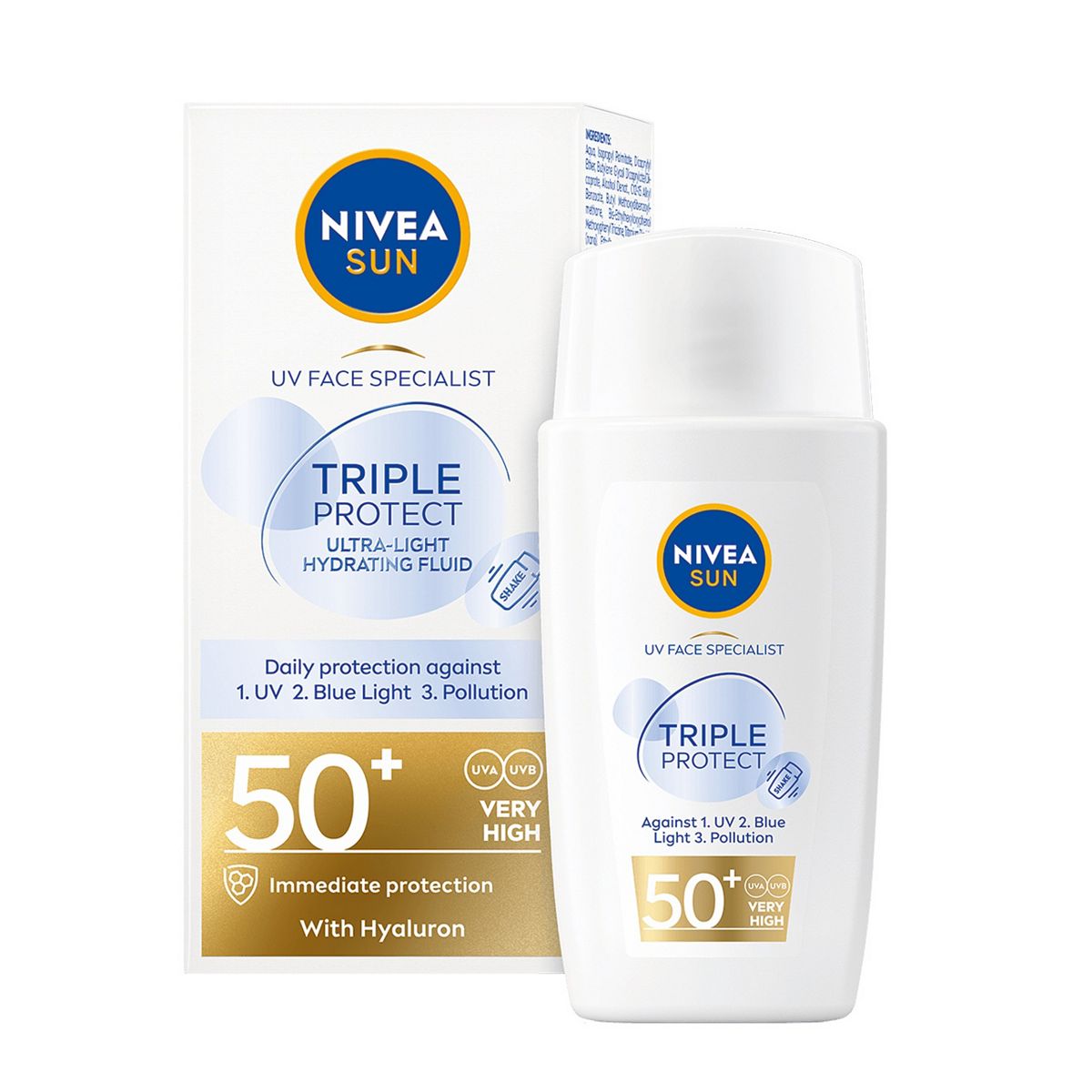 Nivea Sun Uv Face Specialist Triple Protect Cream Fluid Spf50+ 40ml