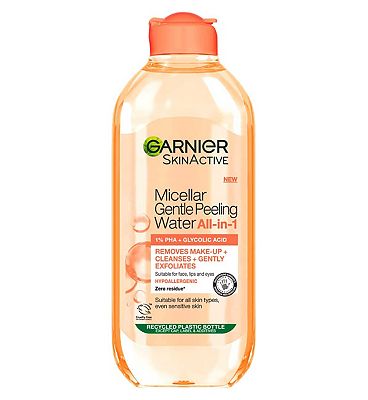 Garnier Micellar Gentle Peeling Water All-in-1 1% PHA & Glycolic Acid, Cleanse, Exfoliate & Glow 400