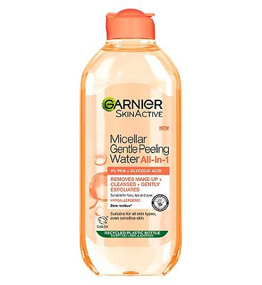 Garnier Micellar Gentle Peeling Water All-in-1 1% PHA & Glycolic Acid, Cleanse, Exfoliate & Glow 400