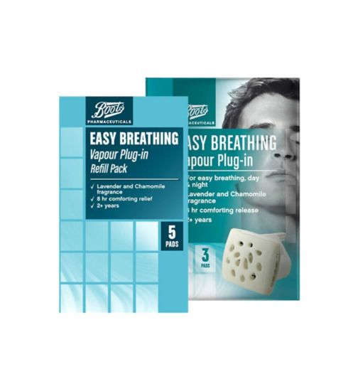 Boots Easy Breathing Vapour Plug-in;Boots Easy Breathing Vapour Plug-in;Boots Easy Breathing Vapour Plug-in Refill Pack;Boots Easy Breathing Vapour Plug-in Refill Pack;Boots Vapour Plug & Refill Bundle