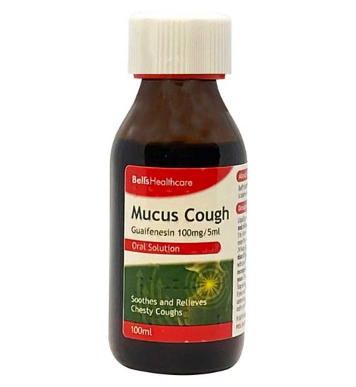 Bell's Healthcare Mucus Cough Guaifenesin 100mg/5ml Oral Solution 100ml