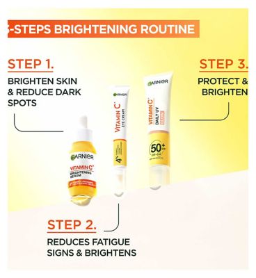 Garnier Brightening Vitamin C Eye Cream, 4% Vitamin C, Niacinamide, Banana Powder, Caffeine, 15ml (2)