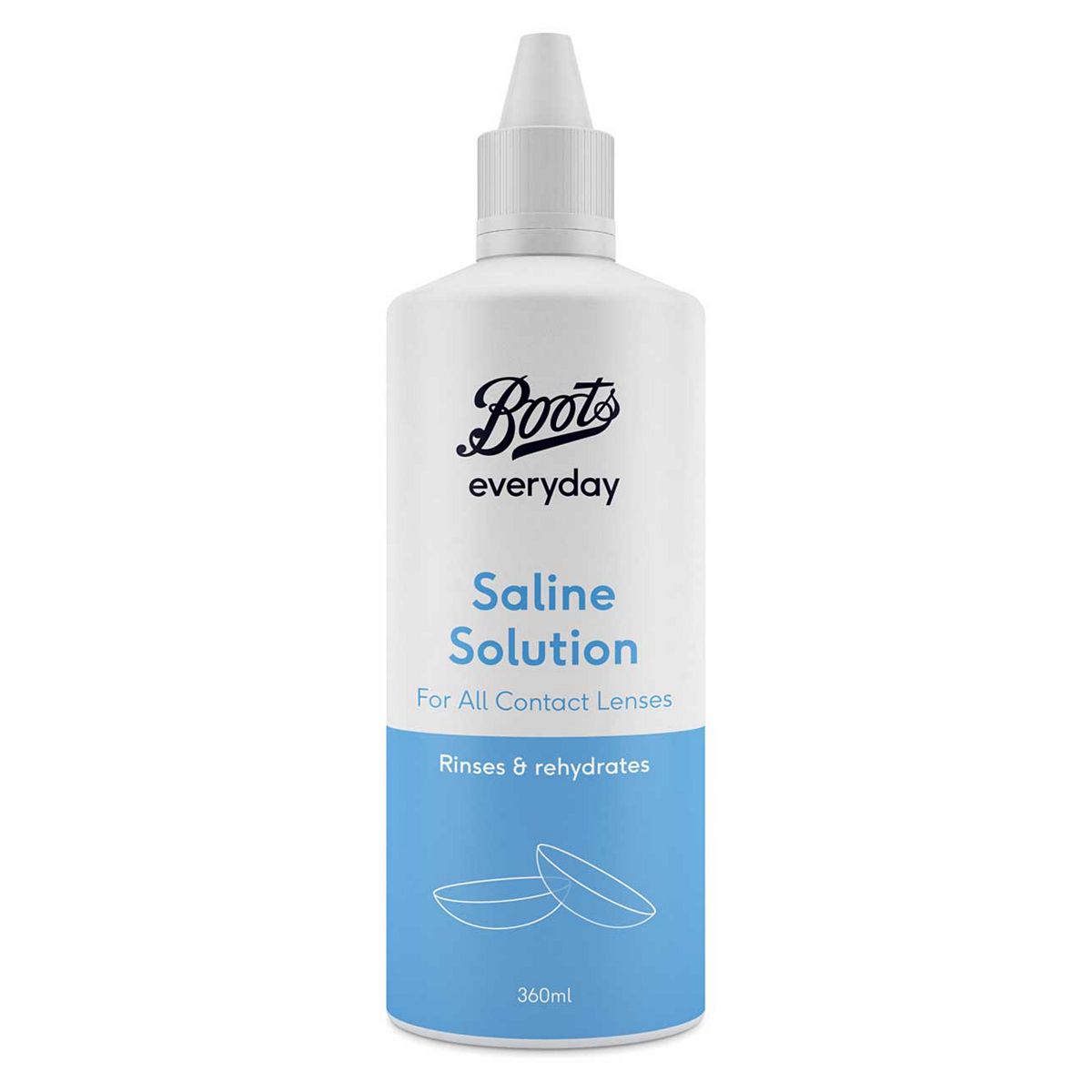   Everyday Saline Solution For All Contact Lens Types - 360Ml